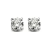 Diamond Point Solitair C|Solitair Classic<Witgouden solitair oorstekers, 0.18 ct diamant, Groeibriljant