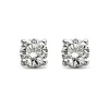 Diamond Point Solitair C|Solitair Classic<Witgouden solitair oorstekers, 0.30 ct diamant, Groeibriljant