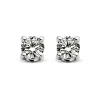 Diamond Point Solitair C|Solitair Classic<Witgouden solitair oorstekers, 0.14 ct diamant, Groeibriljant