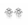 Diamond Point Solitair C|Solitair Classic<Witgouden solitair oorstekers, 0.52 ct diamant, Groeibriljant