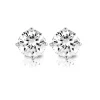 Diamond Point Solitair C|Solitair Classic<Witgouden solitair oorstekers, 0.78 ct diamant, Groeibriljant