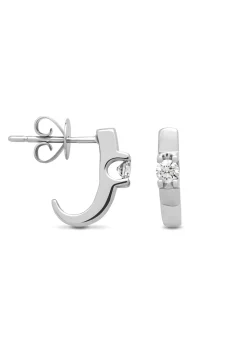 Diamond Point Solitair C|Groeibriljant Oorsieraden<Witgouden solitair oorstekers, 0.22 ct diamant, Groeibriljant