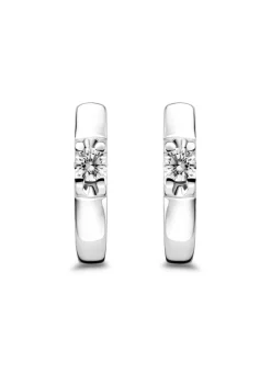 Diamond Point Solitair C|Groeibriljant Oorsieraden<Witgouden solitair oorstekers, 0.36 ct diamant, Groeibriljant