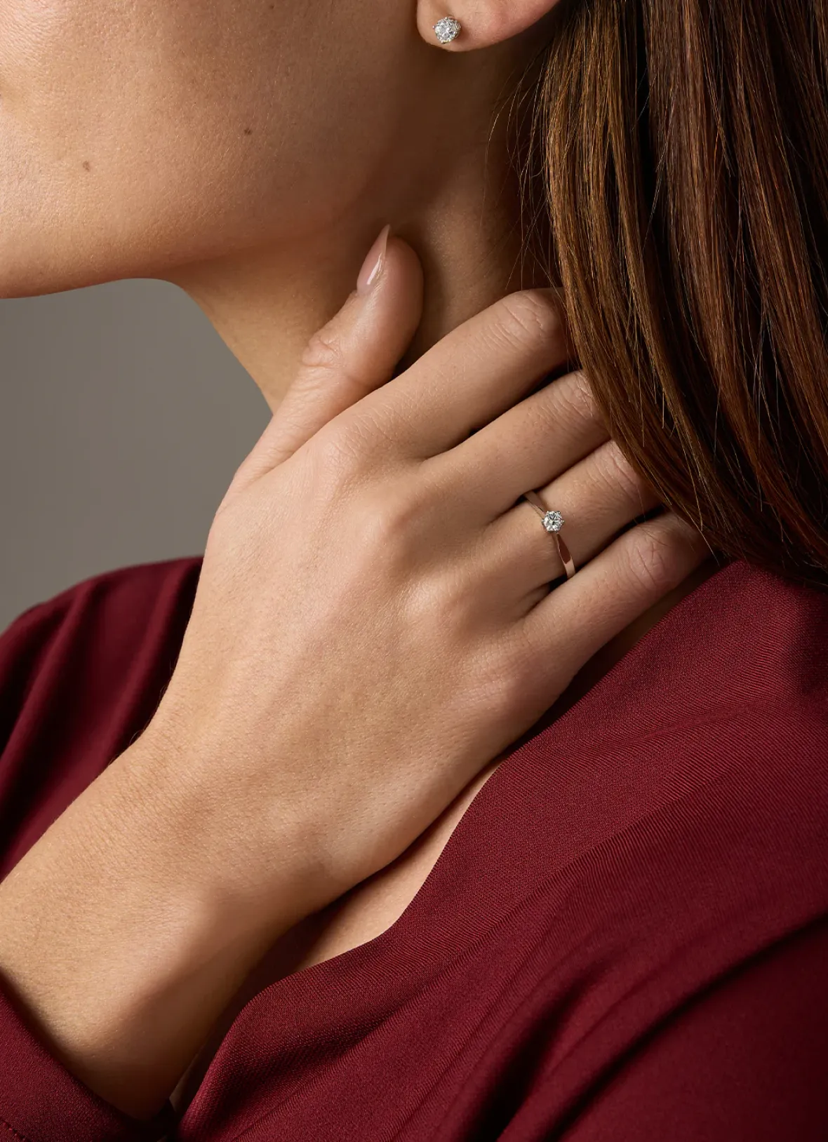Diamond Point Solitair C|Solitair Classic<Witgouden solitairring, 0.20 ct diamant, Groeibriljant