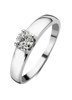 Diamond Point Solitair C|Groeibriljant Ringen<Witgouden solitairring, 0.60 ct diamant, Groeibriljant