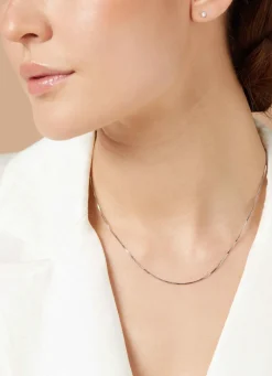 Diamond Point Witgouden Colliers|Lengtecolliers<Witgouden venetiaans collier Timeless Treasures (42cm)
